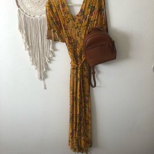 💎 Mustard floral maxi dress💎